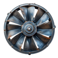 Metal exhaust fan on isolated transparent background png