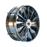 Metal exhaust fan on isolated transparent background png