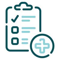 médico reporte icono para web, aplicación, infografía, etc vector