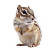 Chipmunk isolated on isolated transparent background png