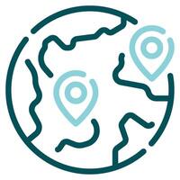 World Map icon for web, app, infographic, etc vector