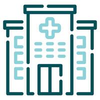 hospital icono para web, aplicación, infografía, etc vector