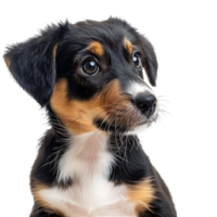Puppy dog on isolated transparent background png