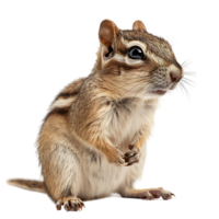 Chipmunk isolated on isolated transparent background png