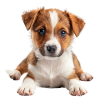 chiot chien sur isolé transparent Contexte png