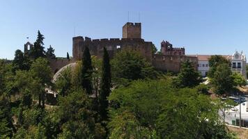 City of Tomar, Portugal. Templar Castle and covent of Christ video