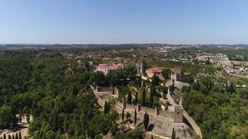 stad av tomar, portugal. templar slott och covent av christ video