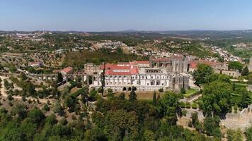 stad van tomar, Portugal. tempelier kasteel en verbond van Christus video