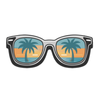 summer sunglasses white palm tree png