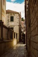 Amazing view of Dubrovnik old town, Croatia. Summer sunny day. photo