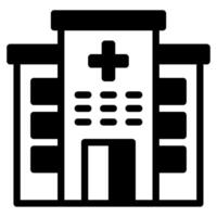 hospital icono para web, aplicación, infografía, etc vector