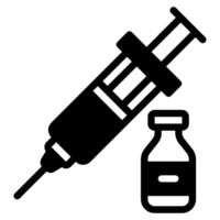 vacunación icono para web, aplicación, infografía, etc vector