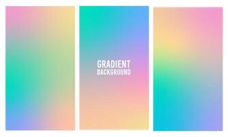 soft rainbow color gradient background, bundling, for social media template vector
