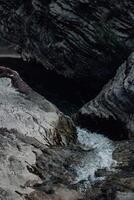 Amazing view of mountain river and rocks in Montenegro. photo