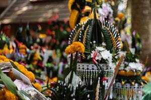 Banana Leaf Made As A Serpent Used As A Sacrifice photo