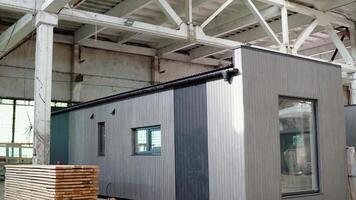 Modular prefabricated apartment of frame type inside an industrial building video