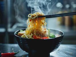 Chefs transform prepackaged noodles into gourmet meals, infusing elegance into fast-food simplicity photo