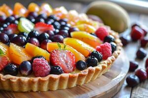 Glazed Fresh Fruit Tart photo