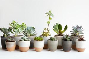 Different succulent plants photo