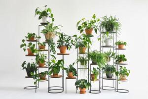 Set of multi-layered plant pots photo