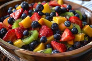 colorful fruit salad photo