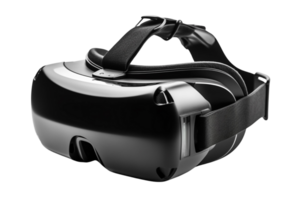 negro vr auriculares en transparente antecedentes png