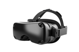 Black VR headset on Transparent Background png