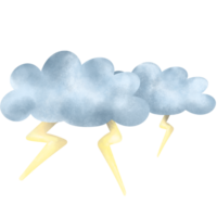 Lightning and clouds , thunderstorm png