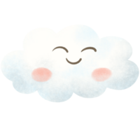 linda nube de dibujos animados png