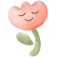 Cute round flower plant png