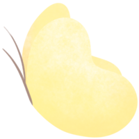 lindo amarelo borboletas febis philea isolado. borboleta com espalhar asas e dentro voo. png