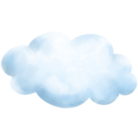 acuarela mano pintado nubes png