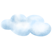 acuarela mano pintado nubes png