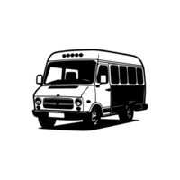 design illustration of a mini bus png