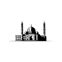 illustration design with a mosque theme png