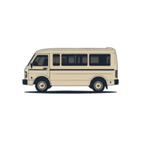 design illustration av en mini buss png