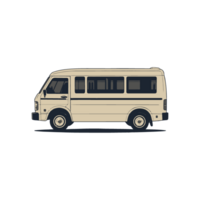 design illustration of a mini bus png