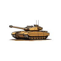 design illustration of a battle tank png