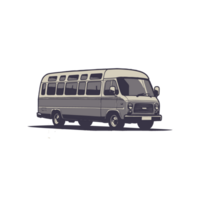 design illustration of a mini bus png