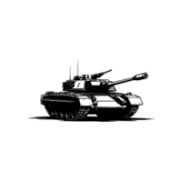 design illustration of a battle tank png