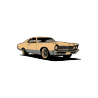 illustration design of a classic car png