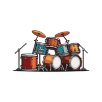 tambor musical instrumento ilustración diseño png