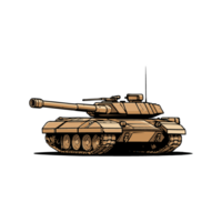 design illustration of a battle tank png