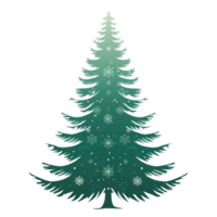 Generated AI Pine Tree ,Christmas Tree isolated on transparent background. png