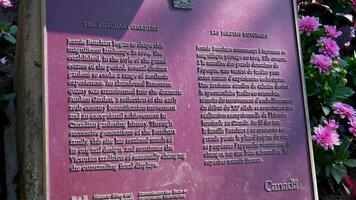Canadá victoria 10.10.2023 a famoso jardins do açougueiro em victoria ilha. Canadá. a butchart jardins video