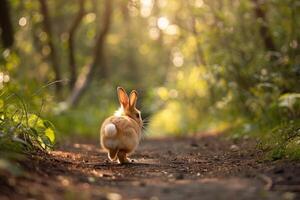 A cute Holland Lop bunny with fluffy cheeks photo