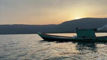 The real life of ordinary Vietnamese people Fishermen on a fishing farm people work under the burning sun on the Indian Ocean in Vietnam on the island of Phu Quoc growing fish video