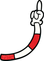 cartoon doodle retro hand gestures png