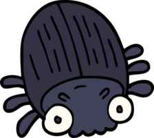 scarabeo enorme di doodle del fumetto png