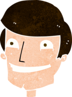 cartoon grinning man png